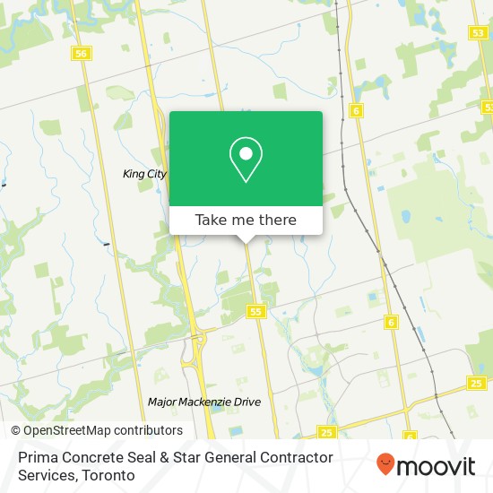 Prima Concrete Seal & Star General Contractor Services map