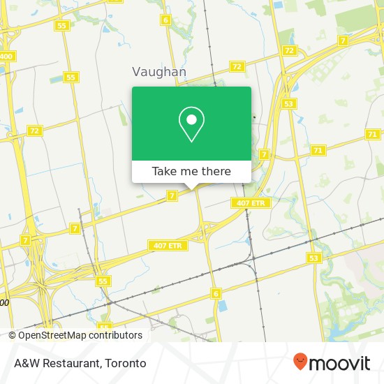 A&W Restaurant map