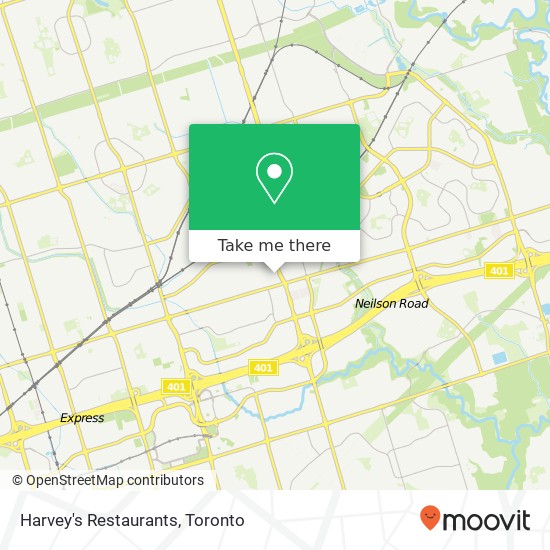 Harvey's Restaurants map