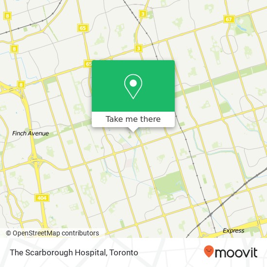 The Scarborough Hospital map