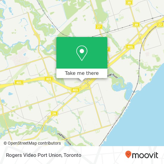 Rogers Video Port Union map