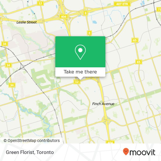 Green Florist map