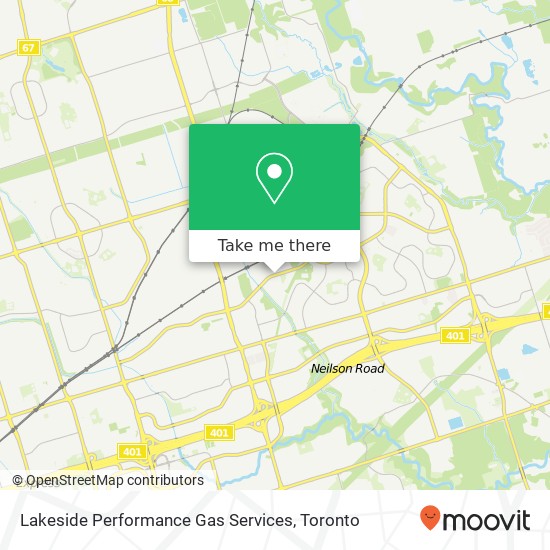 Lakeside Performance Gas Services map