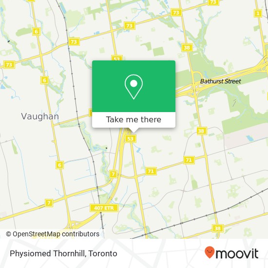Physiomed Thornhill map