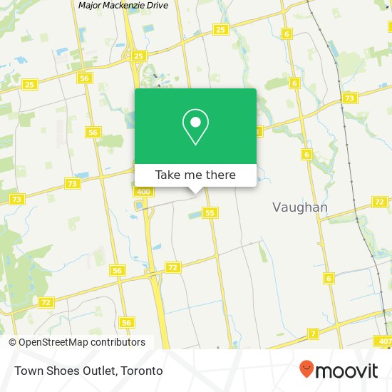 Town Shoes Outlet map