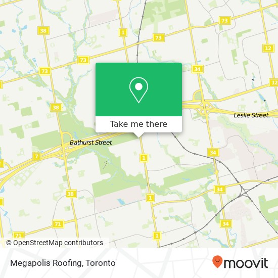 Megapolis Roofing map