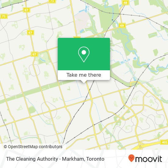 The Cleaning Authority - Markham map