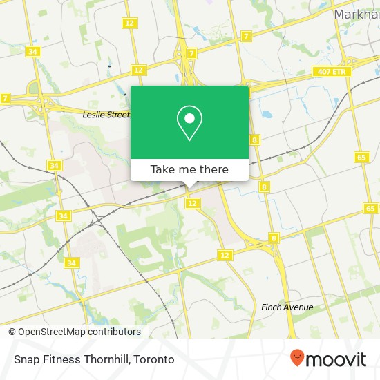 Snap Fitness Thornhill map