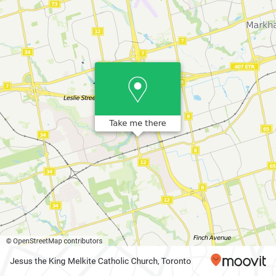 Jesus the King Melkite Catholic Church map