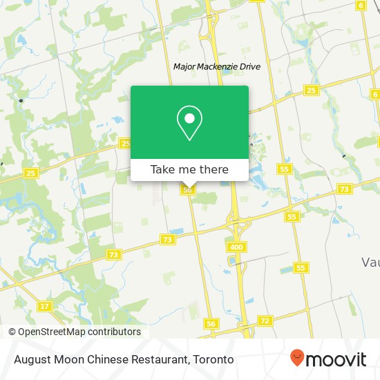 August Moon Chinese Restaurant map