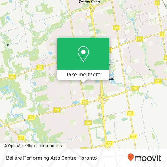 Ballare Performing Arts Centre map
