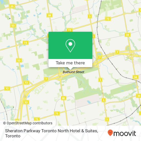 Sheraton Parkway Toronto North Hotel & Suites map