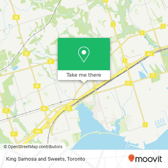 King Samosa and Sweets map