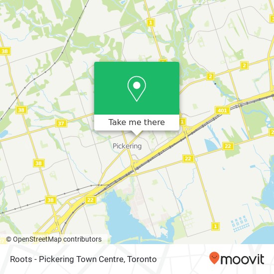 Roots - Pickering Town Centre map