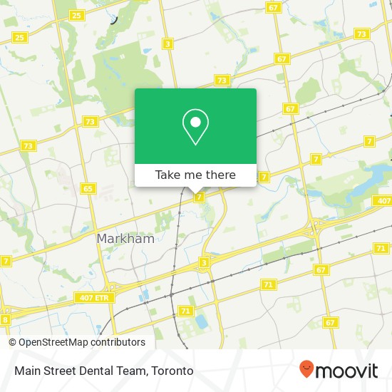 Main Street Dental Team map