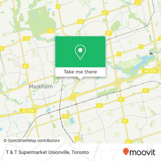 T & T Supermarket Unionville plan