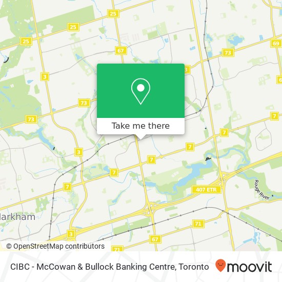 CIBC - McCowan & Bullock Banking Centre map