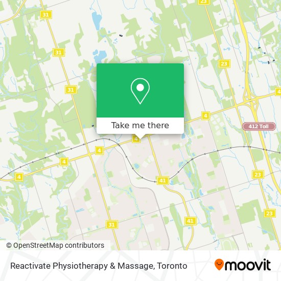 Reactivate Physiotherapy & Massage map