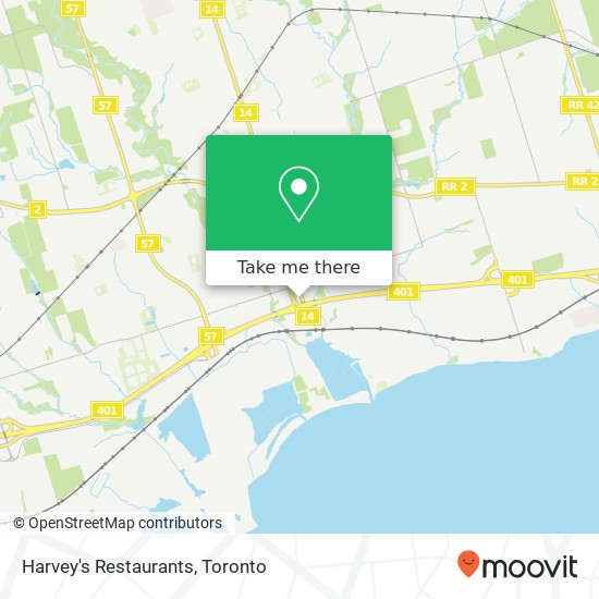 Harvey's Restaurants map