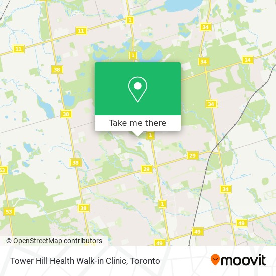 Tower Hill Health Walk-in Clinic map