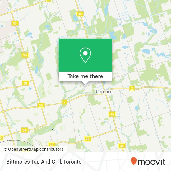 Bittmores Tap And Grill map