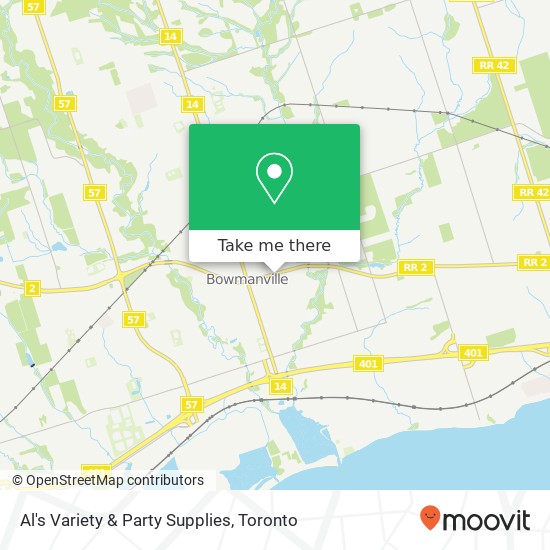Al's Variety & Party Supplies map