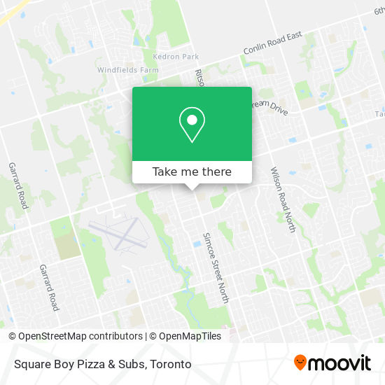 Square Boy Pizza & Subs map