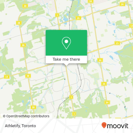 Athletify map