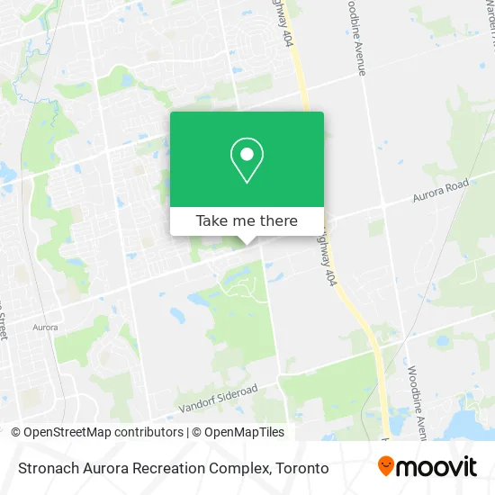 Stronach Aurora Recreation Complex map