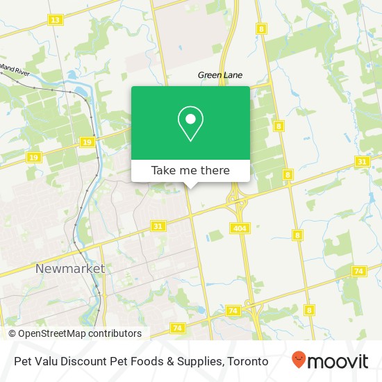 Pet Valu Discount Pet Foods & Supplies map