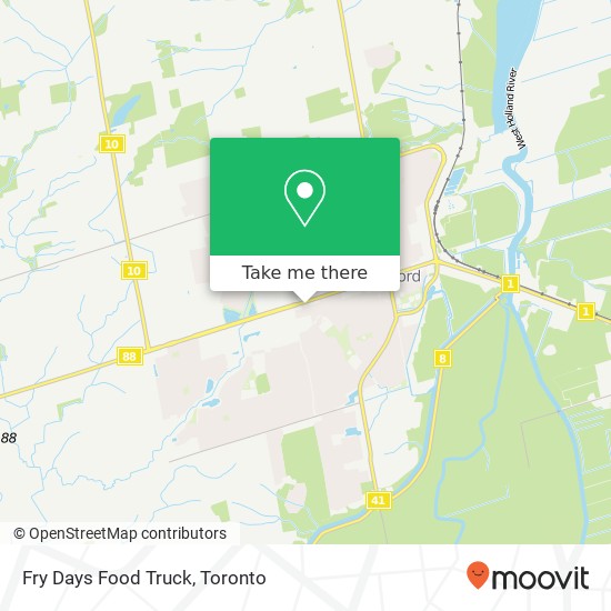 Fry Days Food Truck map