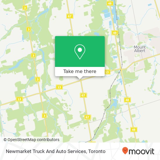 Newmarket Truck And Auto Services map