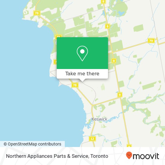 Northern Appliances Parts & Service map