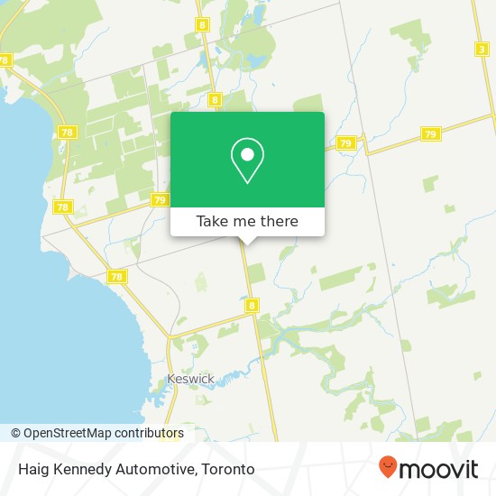 Haig Kennedy Automotive map