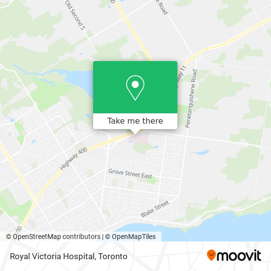 Royal Victoria Hospital map