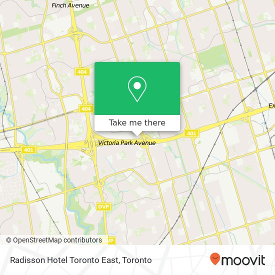 Radisson Hotel Toronto East plan