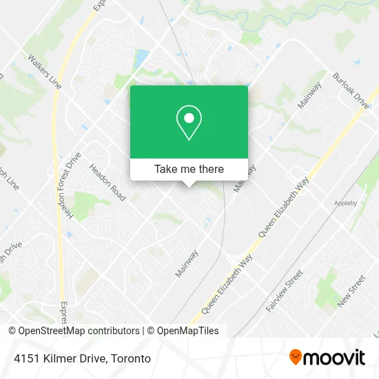 4151 Kilmer Drive map