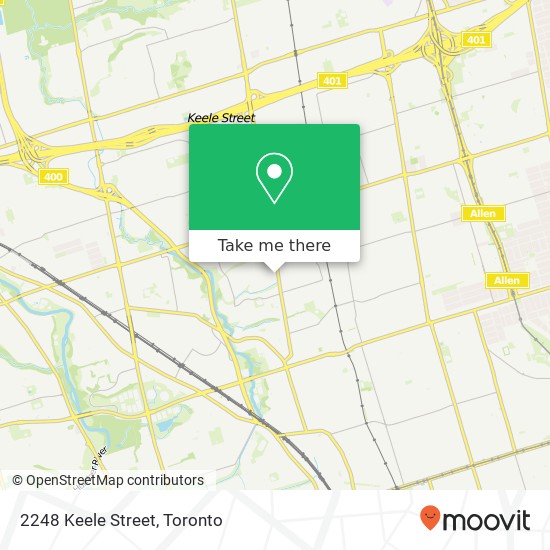 2248 Keele Street map