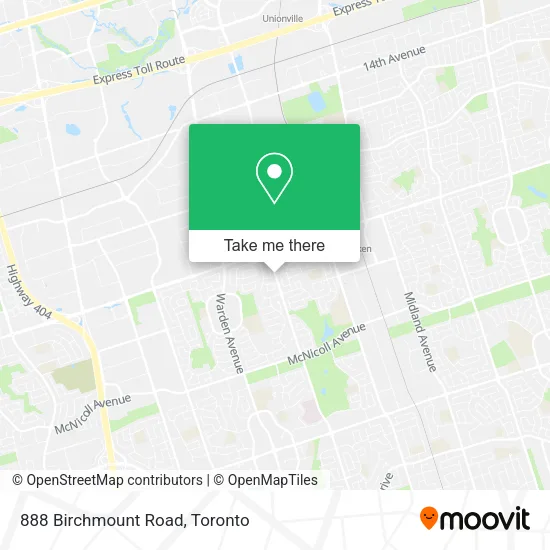 888 Birchmount Road map