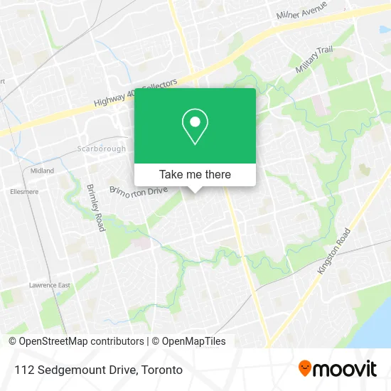 112 Sedgemount Drive map
