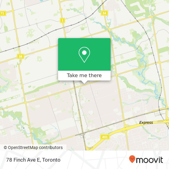 78 Finch Ave E map