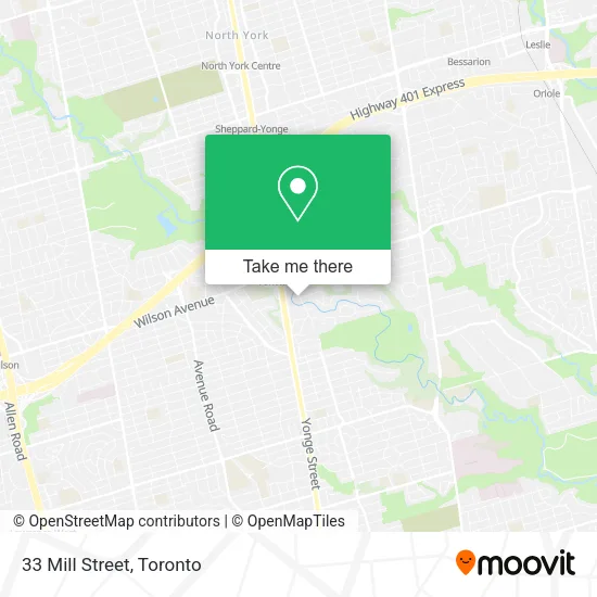 33 Mill Street map