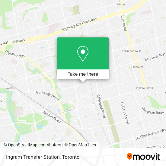 Ingram Transfer Station map