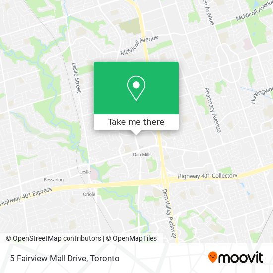 5 Fairview Mall Drive map