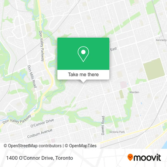 1400 O'Connor Drive map
