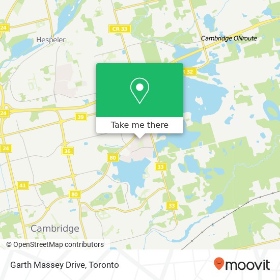 Garth Massey Drive map