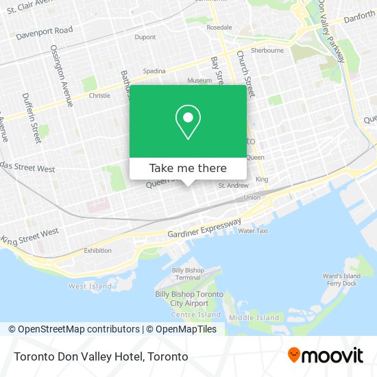 Toronto Don Valley Hotel map