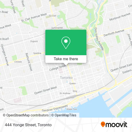 444 Yonge Street map