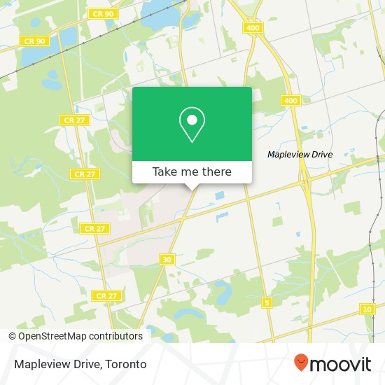 Mapleview Drive map