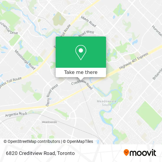 6820 Creditview Road map